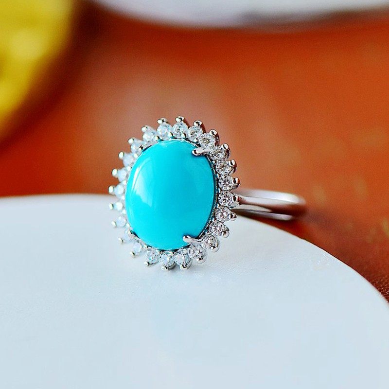 DIY镶嵌戒指空托S925纯银女款