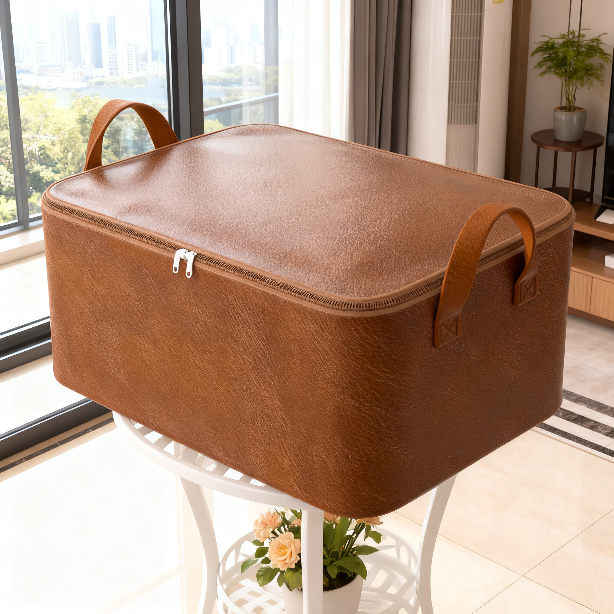 D搬家打包袋油蜡皮大容量棉被行李整理袋家用装衣服棉被旅行神器,收纳整理,被子防尘袋,淘宝优惠券,粉丝福利购,淘宝优惠卷