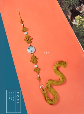 原创禅风翡翠燕尾流苏佛像1.2m