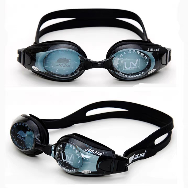 捷佳泳镜高清防雾泳镜男女成人平光防水游泳眼镜大框舒适泳镜