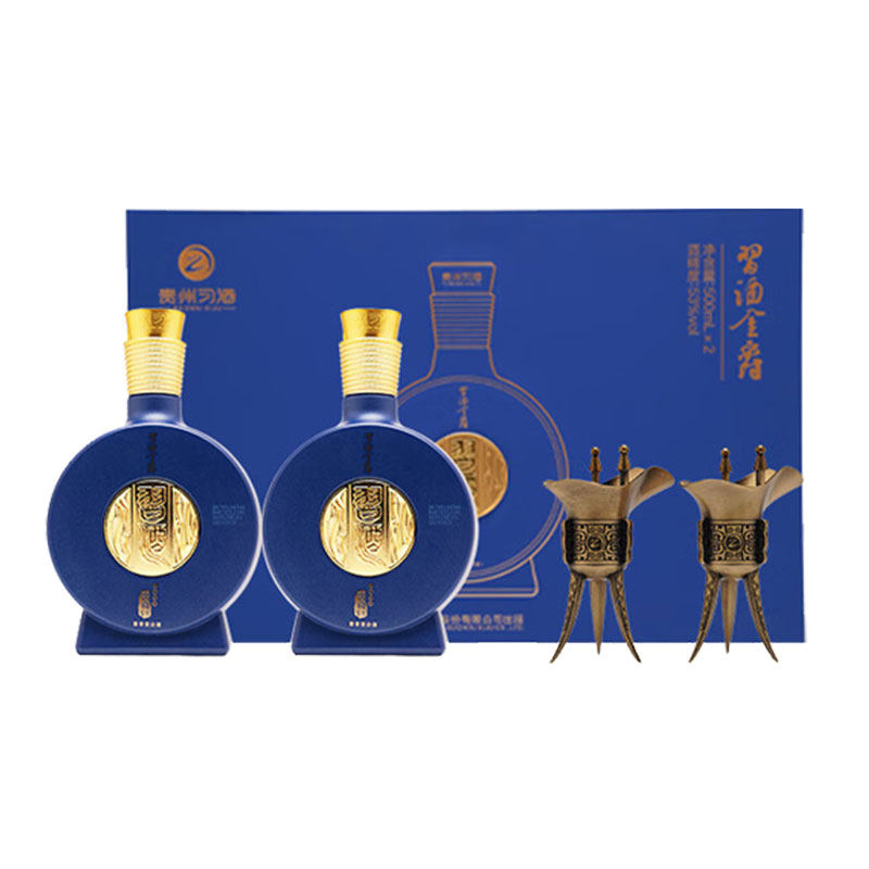 习酒 习酒窖藏1988金爵版礼盒 53度500ml*2瓶 酱香型