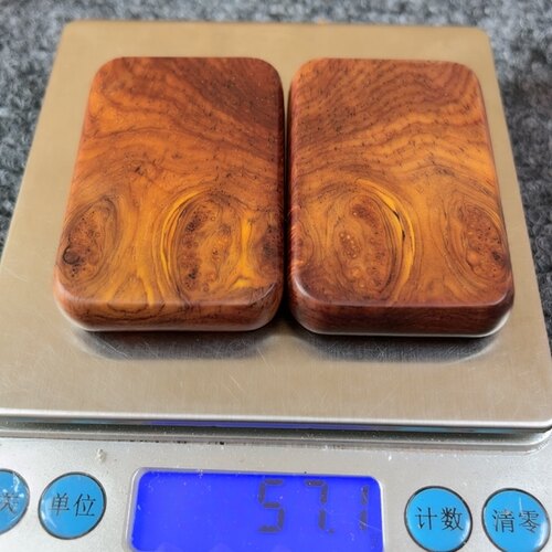 微凹黄檀（墨西哥红酸枝）盘玩儿手把件，镇尺，醒木