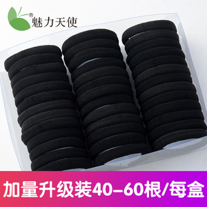 无接缝头绳发圈2023年新款韩国扎发绳扎头发橡皮筋女头饰黑色头花