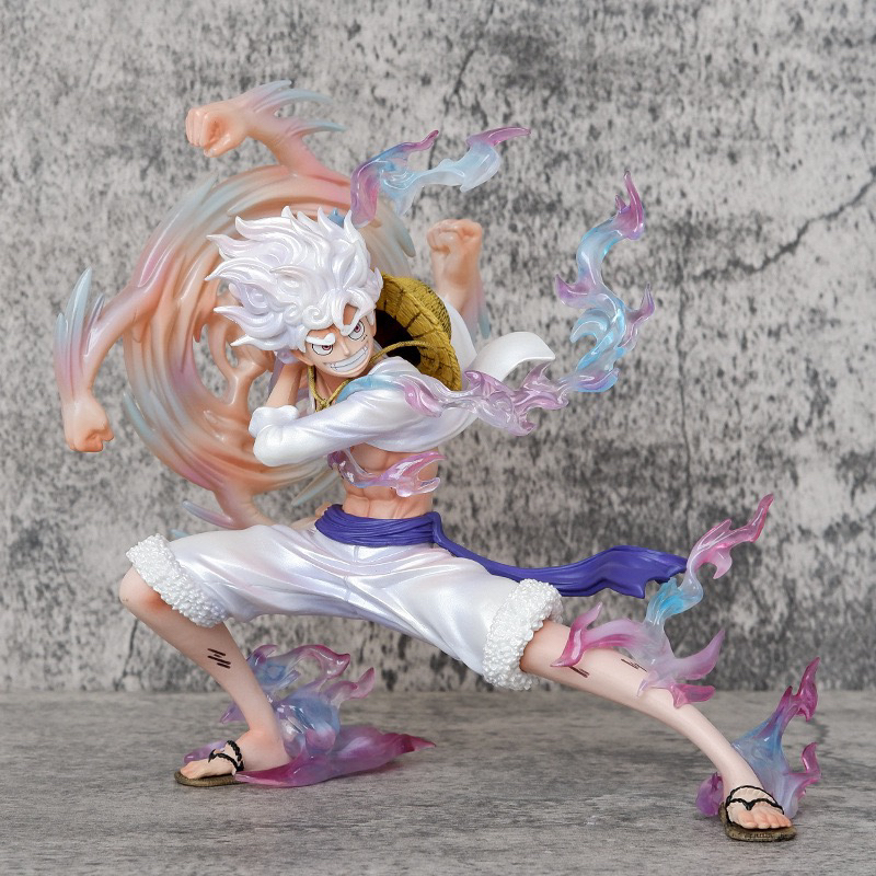 海贼王尼卡路飞手办甩手尪拳可转动漫周边二次元模型雕像机箱摆件