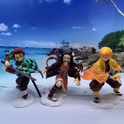 鬼灭之刃手办我妻善逸灶门炭治郎祢豆子动漫周边模型摆件景品礼物