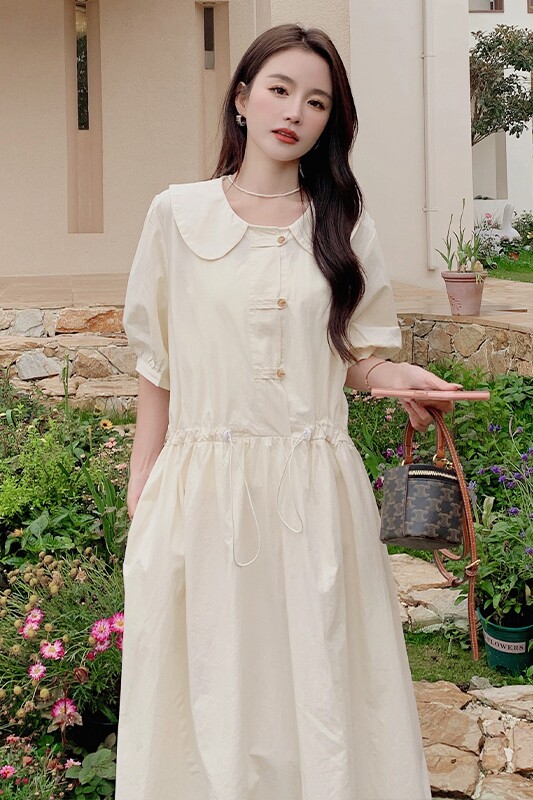 现货有买秀2024夏季新款纯棉连衣裙228-A158-P110控168,女装连衣裙,浙宝228