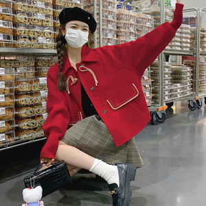 现货 有买秀 冬装小个子短款毛呢外套B228-A182-P165控248图片