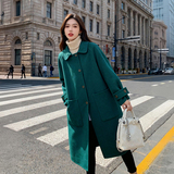 【现货】中长款双面羊毛大衣228-A664-P180控288，女装毛呢外套，浙宝228