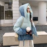 【新品现货】晕染渐变色50绒连帽羽绒服B228-A668-P265控388，女装羽绒服，浙宝228