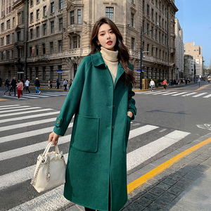 【现货】中长款双面羊毛大衣228-A664-P180控288，女装毛呢外套，浙宝228