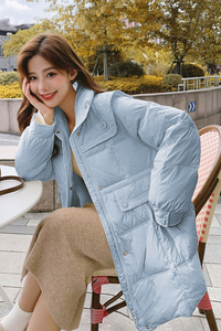 现货 3色选 高品质跑量 减龄款羽绒服 228-A117-P215控298图片