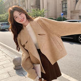 现货定制70毛流苏短款双面呢大衣B228-A573-P260-K368，女装毛呢外套，浙宝228