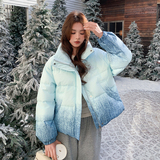 【新品现货】晕染渐变色50绒立领羽绒服B228-A667-P250控368，女装羽绒服，浙宝228