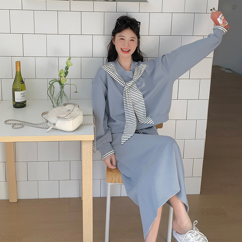【大货】2026春款卫衣+半身裙两件套装A609-P150控218,女装套装/套裙,浙宝228