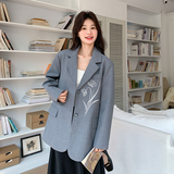 【大货】2026春季老钱风刺绣西装外套A610-P130控188，女装西装，浙宝228