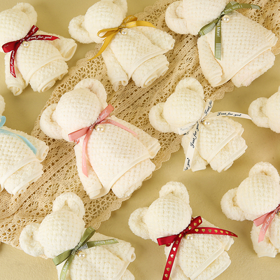 小熊毛巾伴手礼女伴娘高档实用