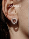 鎏沙圆环耳钉女小众原创气质显脸小耳环配饰品 JUUNNGLE 洲谷 W13