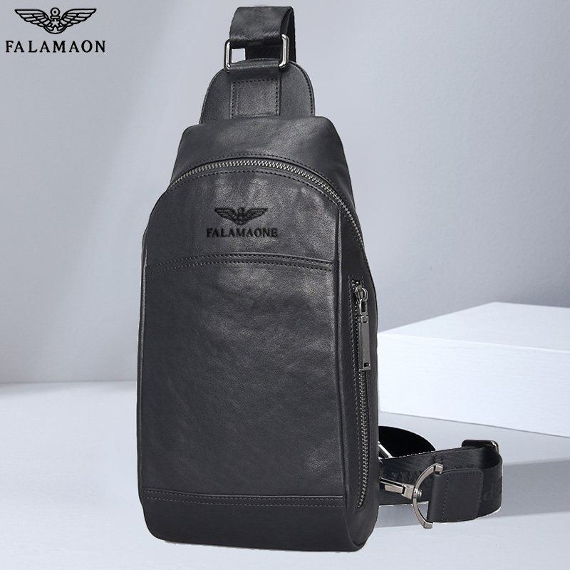 商务牛皮胸包男士真皮单肩斜挎包新款男包胸前小背包斜跨包男潮流,箱包皮具/热销女包/男包,男士包袋,淘宝优惠券,粉丝福利购,淘宝优惠卷