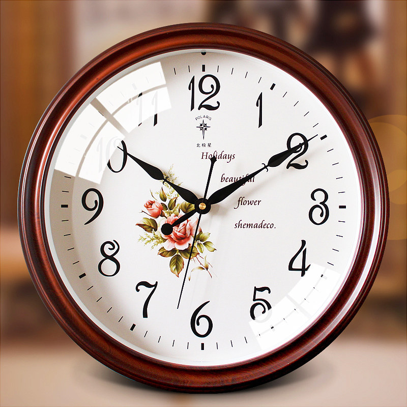 北极星欧式钟表客厅静音挂钟美式挂表装饰时钟电子钟表创意石英钟|ruв категории начало ежедневно, часы, настенные часы - от Buy2taobao.com для оказания профессиональной услуги покупки агента Taobao