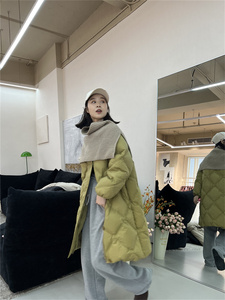 2023年女款新款羽绒服冬季女长款白鸭绒时尚加厚爆款外套潮