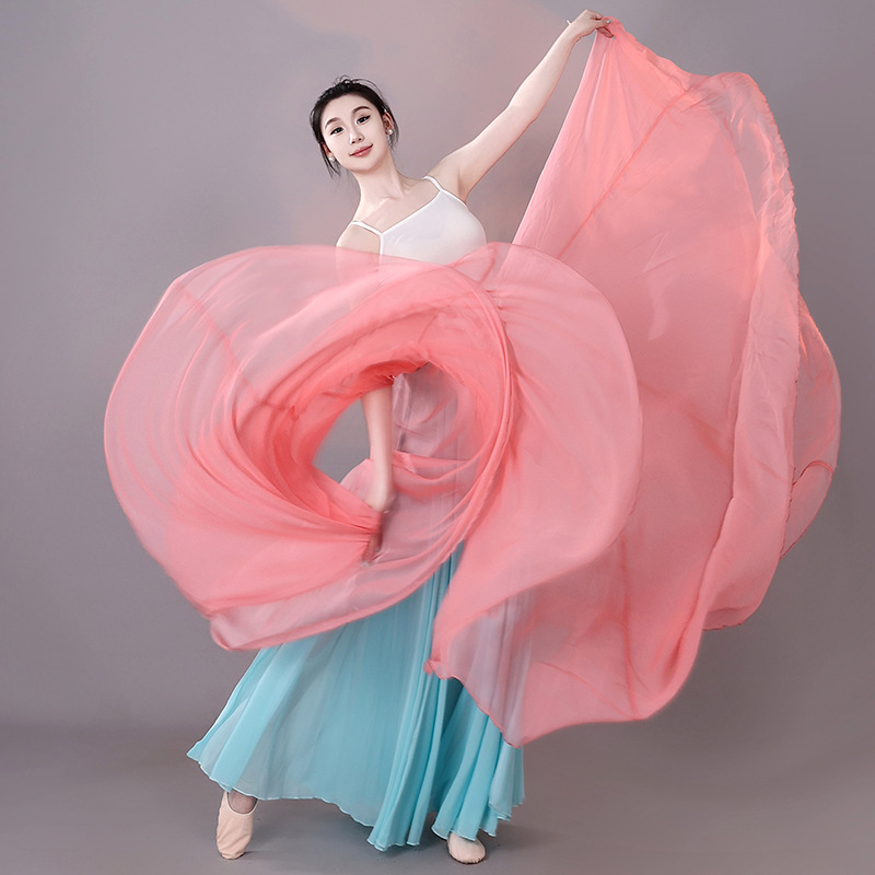 两面穿舞蹈裙天丝加雪纺2024冬