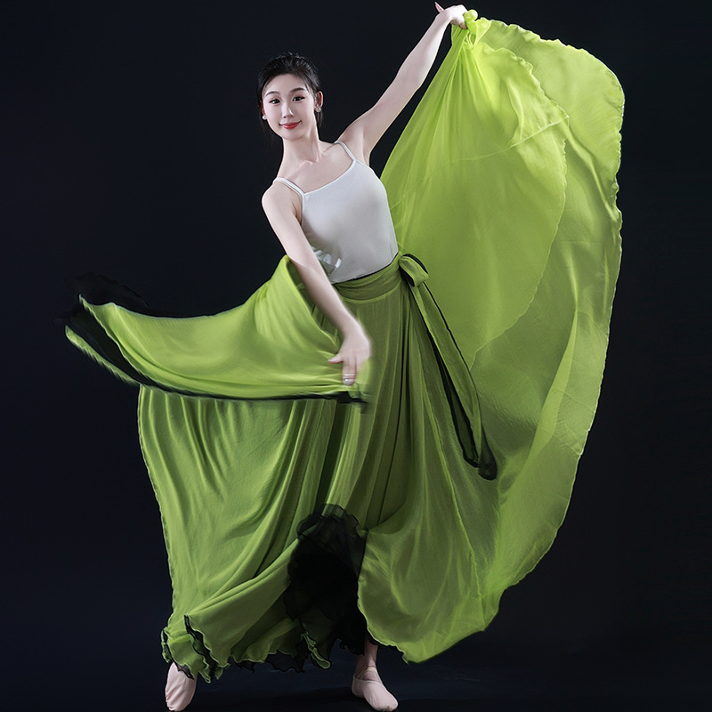 现代古典中国舞舞蹈服半身裙