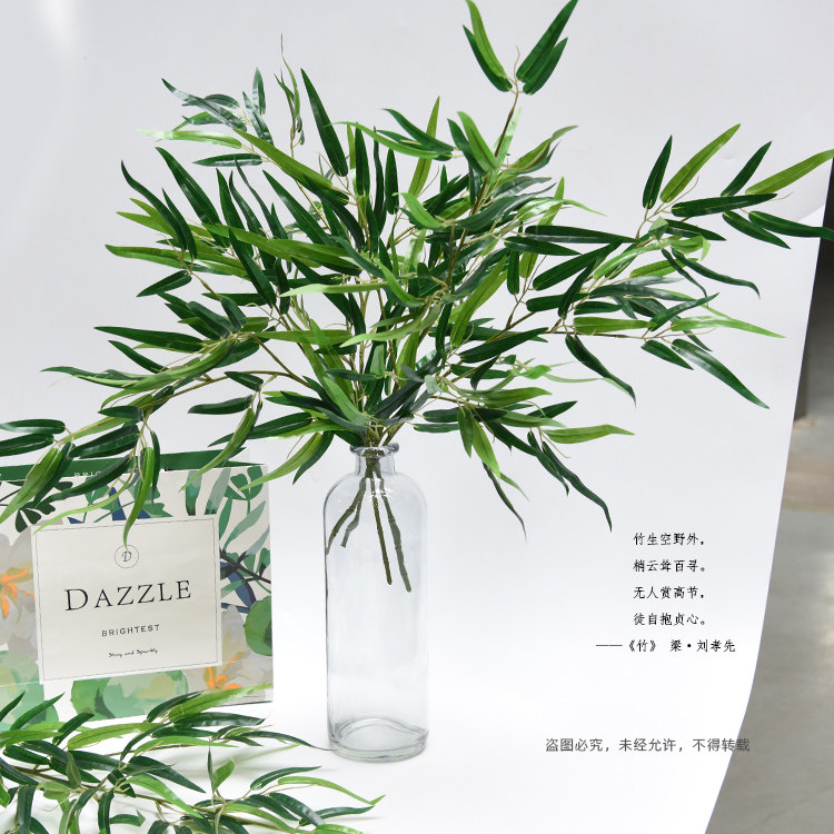 假竹叶软装竹叶绿色叶子店面装饰假树叶仿真绿植软装素材假植物|ruв категории Домашний быт, ваза/цветок/искусственные цветы/моделирование украшения, искусственные цветы/искусственные цветы - от Buy2taobao.com для оказания профессиональной услуги покупки агента Taobao