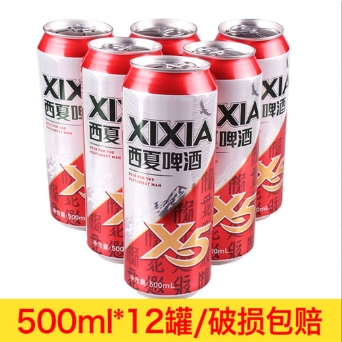 宁夏西夏啤酒12罐装特产