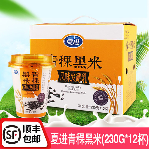 夏进青稞黑米风味发酵酸奶12杯