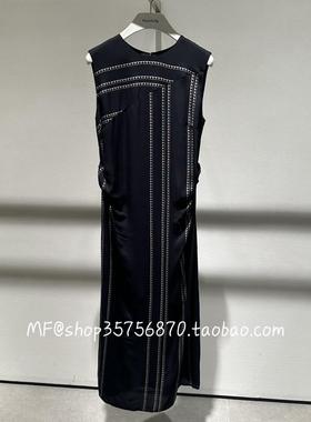 MF玛菲~2025春专柜正品 粘纤 无袖 通勤 连衣裙配腰带A1FZ14616