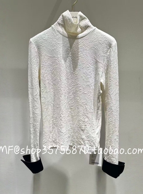 MF玛菲2025冬专柜正品 莱赛尔+氨纶 高领 提花上衣A1FZ46401 1280