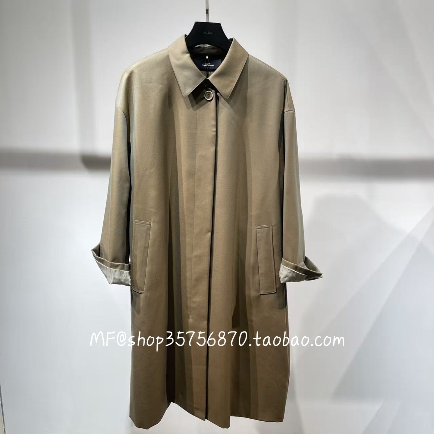 AUM奥姆2026春专柜正品 羊毛 双色色织长风衣外套M1GB1154F 5980,女装/女士精品,风衣,淘宝优惠券,粉丝福利购,淘宝优惠卷