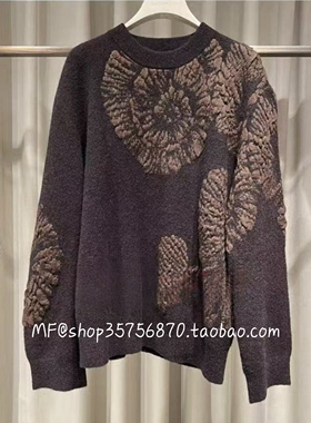 ZCY朱崇恽2025冬正品 牦牛绒 羊驼毛保暖针织衫C1FZ4733M 4280