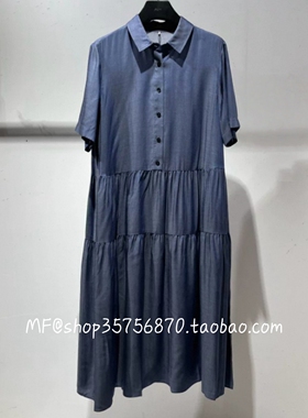 AUM奥姆2025夏款专柜正品 纤维素 薄款短袖连衣裙 M1FZ23356 2880