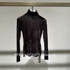 ZCY朱崇恽2025冬专柜正品 锦纶 植绒 半高领上衣C1FZ45021 1880