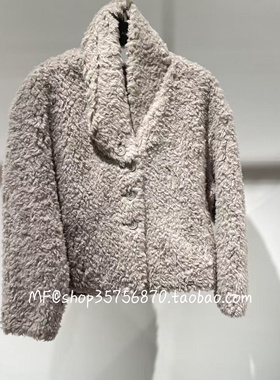 AUM奥姆2026春专柜正品 可拆卸围巾  长毛短外套M1GB18368 3980