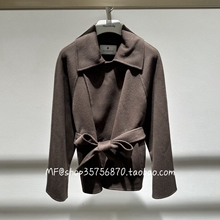 ZCY朱崇恽2025冬专柜正品 绵羊毛 系带短款外套C1FZ45088 7980