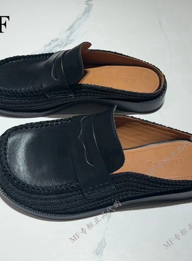 MF玛菲~2024夏季专柜正品 牛皮 包头 半拖 单鞋A2EG24104 2480