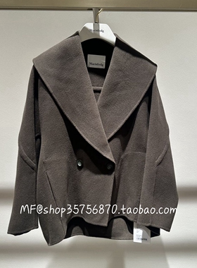 MF玛菲2026春季专柜正品 绵羊毛 宽松翻领毛呢外套A1GB1180D 6980