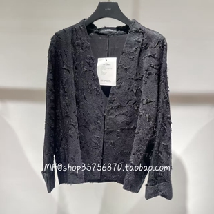 AUM奥姆2026春专柜正品 时尚 剪花 中式无领短外套M1GB11108 3480