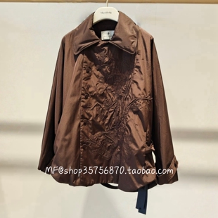 ZCY朱崇恽2026春专柜正品 聚酯纤维 翻领刺绣外套C1GB12538 7280