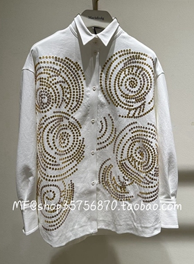 ZCY朱崇恽2025冬专柜正品 聚酯纤维 亮片 立领衬衫C1FZ42288 5280