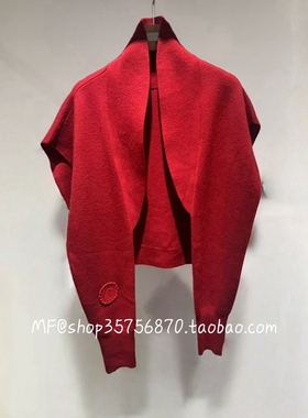 MF玛菲2026春专柜正品 红色 羊毛+羊绒 针织衫披肩A1GB1833M 2480