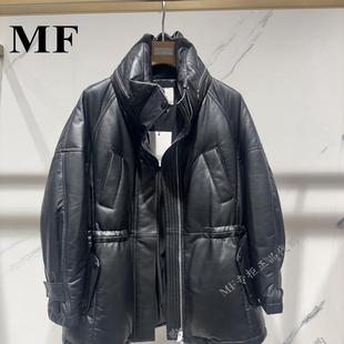皮羽绒服外套A1EG4789P MF玛菲2024冬季 带帽 厚 19800 专柜正品