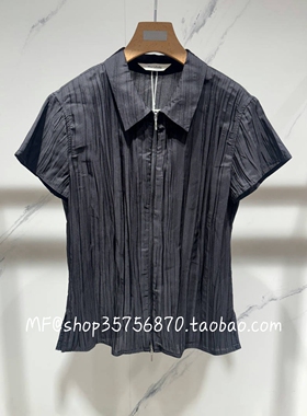 MF玛菲2025秋专柜正品 醋纤 翻领 薄款 短袖上衣A1FZ30121  2480