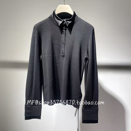 ZCY朱崇恽2026春专柜正品 羊毛 衬衫领 套头针织衫C1GB1734M 3280