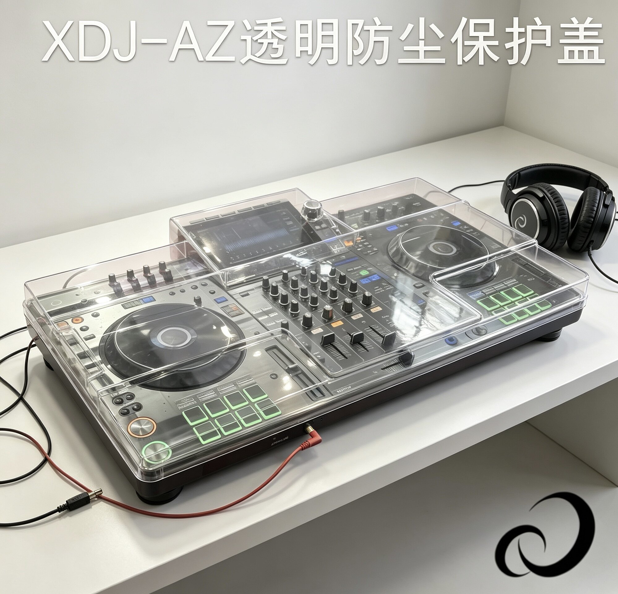 XDJ-AZ防尘罩透明保护壳 先锋一体机防尘盖 DJ打碟机防护外壳图片