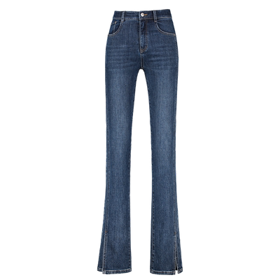 逸阳分割开叉高腰喇叭裤