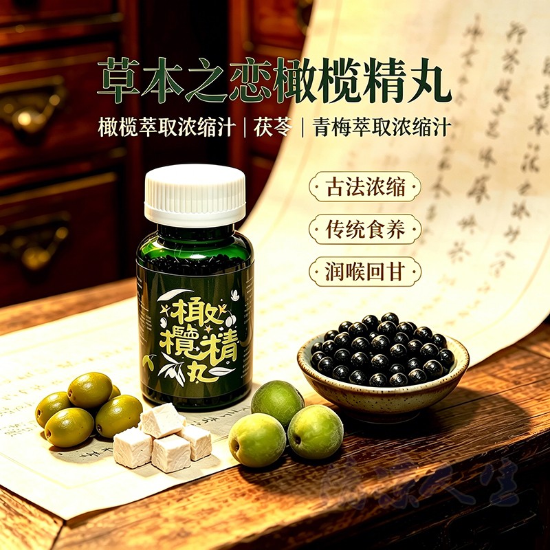 台湾草本之恋橄榄精丸青梅精丸古法浓缩传统食养素食佛家纯素食品