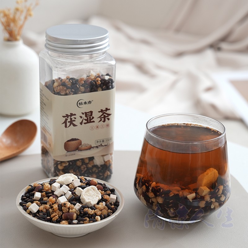 纯素食茯苓茶无五辛健康营养芡实山药茯苓干货养生茶茯湿茶恬禾亦